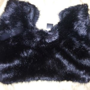 Banana Republic faux fur cape, one size fits all,